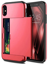 Load image into Gallery viewer, PC001-Business Phone Cases For iPhone Case Slide Armor Wallet Card Slots Holder Cover for iPhone X XS Max XR 7 8 Plus 6 6s 5 5S SE