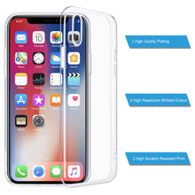 Load image into Gallery viewer, For iPhone X Case, WEFOR Slim Clear Soft TPU Cover Support Wireless Charging for Apple 5.8