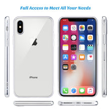 Load image into Gallery viewer, For iPhone X Case, WEFOR Slim Clear Soft TPU Cover Support Wireless Charging for Apple 5.8