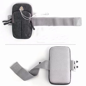 AH002 - 6.0" Outdoor Adjustable Exercise Waterproof Sports Arm Cellphone Pouch Bag With Accessories Holder
