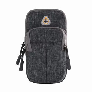 AH002 - 6.0" Outdoor Adjustable Exercise Waterproof Sports Arm Cellphone Pouch Bag With Accessories Holder