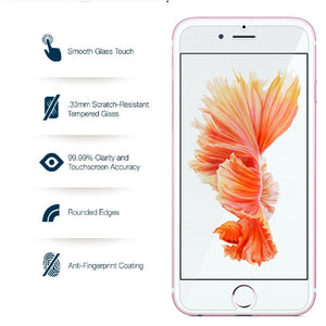 [Anti-Glare & Anti-Fingerprint] Tempered Glass Film for iPhone 6/6S Plus (5.5 Inch Only) (Clear)