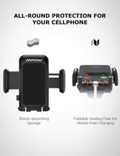Load image into Gallery viewer, 033 Cell Phone Holder for Car, Windshield Long Arm Car Phone Mount with One Button Design and Anti-Skid Base Car Holder Compatible iPhone Xs MAX/XS/XR/X/8/7/7P/6s, Galaxy S6/S7/S8,Google