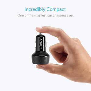 24W Car Charger 2-Port 4.8A Ultra-Compact PowerDrive 2 Elite with PowerIQ Technology for iPhone XS/Max/XR/X/8/7/6/Plus, iPad Pro/Air/Mini, Galaxy Note/S Series, LG, Nexus, HTC and More