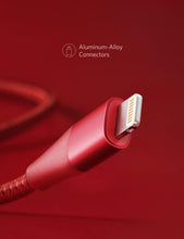 Load image into Gallery viewer, Powerline+ II Lightning Cable (6ft), MFi Certified for Flawless Compatibility with iPhone X/8/8 Plus/7/7 Plus/6/6 Plus/5/5S and More(Red)
