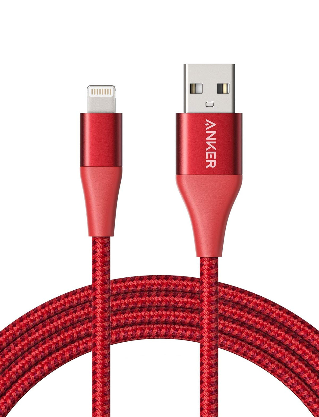 Powerline+ II Lightning Cable (6ft), MFi Certified for Flawless Compatibility with iPhone X/8/8 Plus/7/7 Plus/6/6 Plus/5/5S and More(Red)