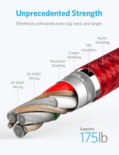 Load image into Gallery viewer, Powerline+ II Lightning Cable (6ft), MFi Certified for Flawless Compatibility with iPhone X/8/8 Plus/7/7 Plus/6/6 Plus/5/5S and More(Red)