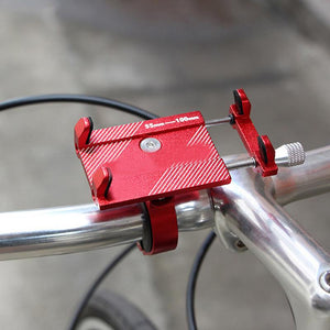 BH003-Aluminum Alloy Bicycle Universal Mobile Phone Mount, Seat Navigation Anti-shake, 360° Rotation Adjustable for Mountain Bike, Road Bicycle, Motobike GPS Mount 4 to 6.2 Inch Phone
