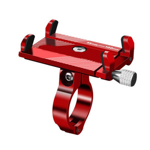 BH003-Aluminum Alloy Bicycle Universal Mobile Phone Mount, Seat Navigation Anti-shake, 360° Rotation Adjustable for Mountain Bike, Road Bicycle, Motobike GPS Mount 4 to 6.2 Inch Phone