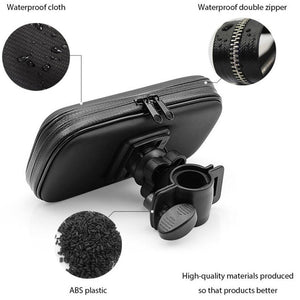 BH002-Full Waterproof Cover Bicycle Motorcycle Permanent drill Based Mount Support for Moto Stand bag for iPhone 7/7Plus/6/6 Plus/6S/6S plus/5/5S/5C/SE Iphone X 8 Plus SE S9 GPS  Samsung Galaxy S4/S5/S6/S7/S6 Edge/S7 LG g6/g5/g4/g3