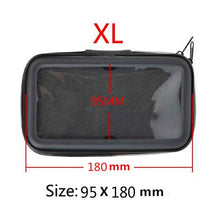 Load image into Gallery viewer, BH002-Full Waterproof Cover Bicycle Motorcycle Permanent drill Based Mount Support for Moto Stand bag for iPhone 7/7Plus/6/6 Plus/6S/6S plus/5/5S/5C/SE Iphone X 8 Plus SE S9 GPS  Samsung Galaxy S4/S5/S6/S7/S6 Edge/S7 LG g6/g5/g4/g3