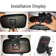 Load image into Gallery viewer, BH002-Full Waterproof Cover Bicycle Motorcycle Permanent drill Based Mount Support for Moto Stand bag for iPhone 7/7Plus/6/6 Plus/6S/6S plus/5/5S/5C/SE Iphone X 8 Plus SE S9 GPS  Samsung Galaxy S4/S5/S6/S7/S6 Edge/S7 LG g6/g5/g4/g3