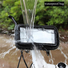 Load image into Gallery viewer, BH002-Full Waterproof Cover Bicycle Motorcycle Permanent drill Based Mount Support for Moto Stand bag for iPhone 7/7Plus/6/6 Plus/6S/6S plus/5/5S/5C/SE Iphone X 8 Plus SE S9 GPS  Samsung Galaxy S4/S5/S6/S7/S6 Edge/S7 LG g6/g5/g4/g3