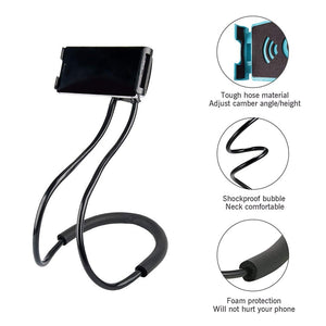 NH001-Fimilef Lazy Neck Phone Holder Stand for iPhone Universal Cell Phone Desk Mount Bracket for Samsung Xiaomi Flexible Phone Holder