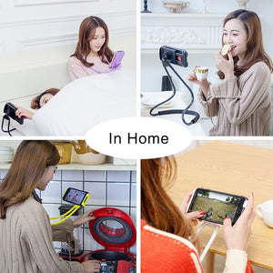 NH001-Fimilef Lazy Neck Phone Holder Stand for iPhone Universal Cell Phone Desk Mount Bracket for Samsung Xiaomi Flexible Phone Holder