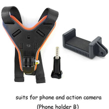 Load image into Gallery viewer, HH002-Full Face Impact Resistant Motorcycle Helmet Chin Mount With Anti-Slip Action Camera, 360 Degree Motorcycle Helmet Strap for GoPro Hero (2018) Hero 7 Black/White/Gray, Hero 6 Hero 5 Black Hero 4/3+/LCD Session Fusion, 360 Camera