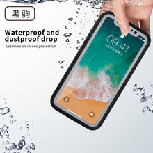 Load image into Gallery viewer, WH003 - Full body sealed Waterproof Phone Case for iPhone X 8 7 Plus 6 6S Plus 5 5S XR XS Max
