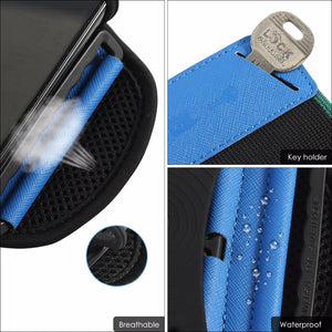AH001-Sports Armband Case for iPhone X 8 7 Universal Rotatable Wrist Running Sport Arm Band With Key Holder for 4-6 inch Phone