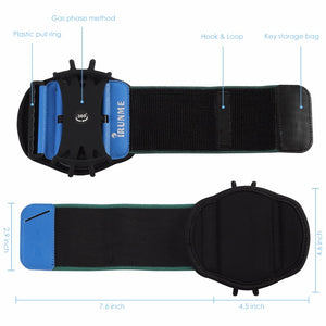 AH001-Sports Armband Case for iPhone X 8 7 Universal Rotatable Wrist Running Sport Arm Band With Key Holder for 4-6 inch Phone