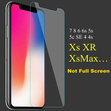 Load image into Gallery viewer, Tempered Glass For iPhone 8 7 6 Plus SE XsMAX Tough Protection Glass Film For iPhone X  5s 6s 7 8 Xs Xr 4 4S  Screen Protector