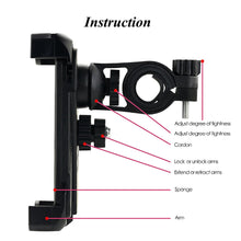 Load image into Gallery viewer, BH004-Bike Phone Mount, Mobile Cell Phone Bicycle Motorcycle Handlebar Mount Holder Cradle Bracket Stand Support for Most Smartphones, 360 Degree Rotation Adjustable