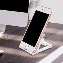 Load image into Gallery viewer, T004-Universal Folding Table Cell Phone Support Plastic Holder Desktop Stand Phone Holder Smartphone &amp; Tablet Ring Holder for Phone