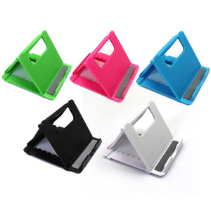 T004-Universal Folding Table Cell Phone Support Plastic Holder Desktop Stand Phone Holder Smartphone & Tablet Ring Holder for Phone