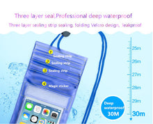 Load image into Gallery viewer, WH001-Waterproof Underwater PVC Package Pouch Diving Bags For iPhone Outdoor Mobile Phone Pocket Case For Samsung Xiaomi HTC Huawei