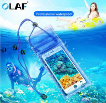 Load image into Gallery viewer, WH001-Waterproof Underwater PVC Package Pouch Diving Bags For iPhone Outdoor Mobile Phone Pocket Case For Samsung Xiaomi HTC Huawei