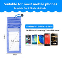 Load image into Gallery viewer, WH001-Waterproof Underwater PVC Package Pouch Diving Bags For iPhone Outdoor Mobile Phone Pocket Case For Samsung Xiaomi HTC Huawei